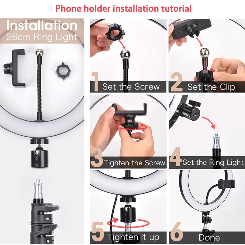 Video Light 16/26/33cm Selfie  - Photography Lighting Set Up recension och pris