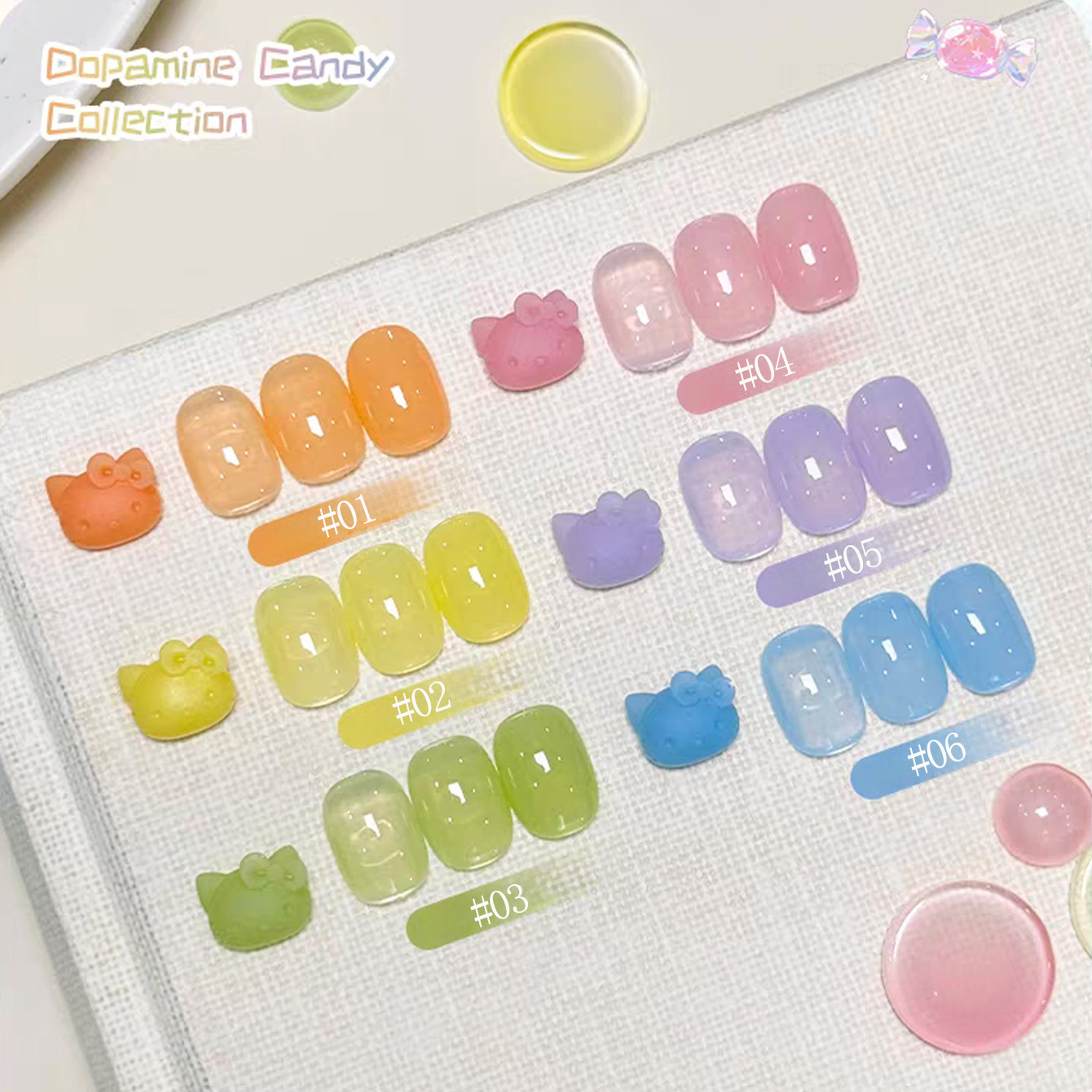 1pcs WS Dopamine Macaron Ice T - Coloured Gel Set recension och pris